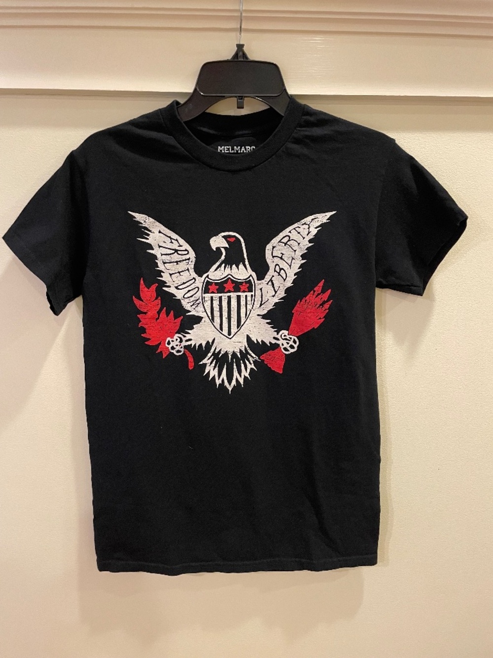 Freedom Liberty American Eagle Graphic T-Shirt Small